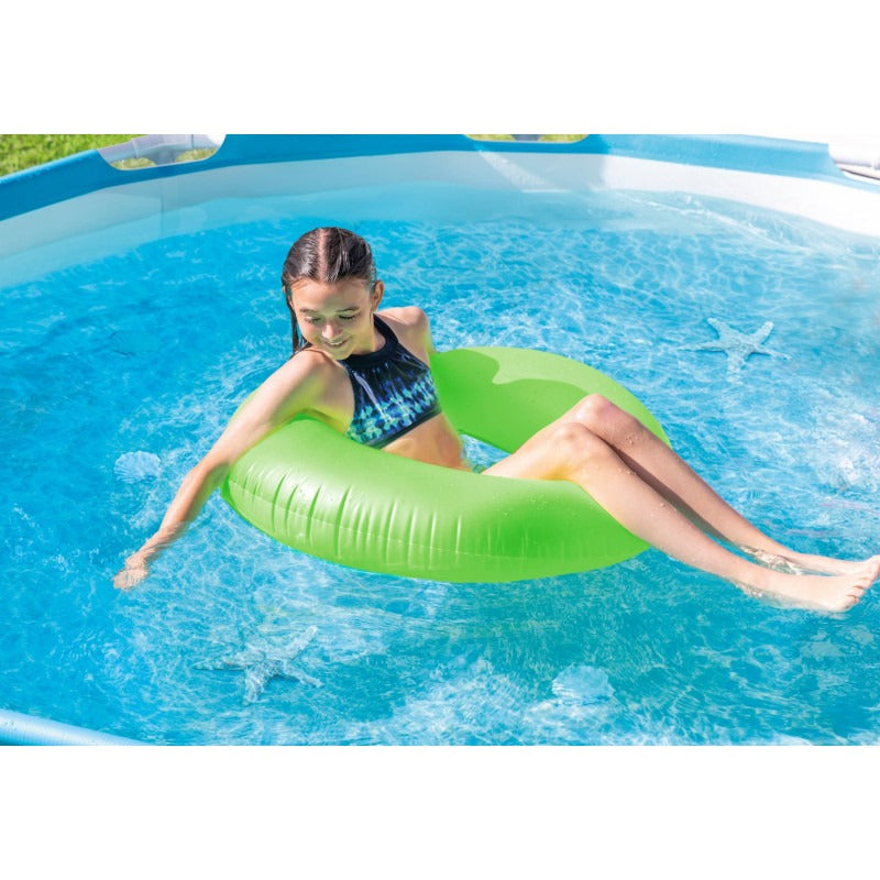 Intex Piscine Metal Frame Rond حمام سباحة فوق الأرض بإطار معدني